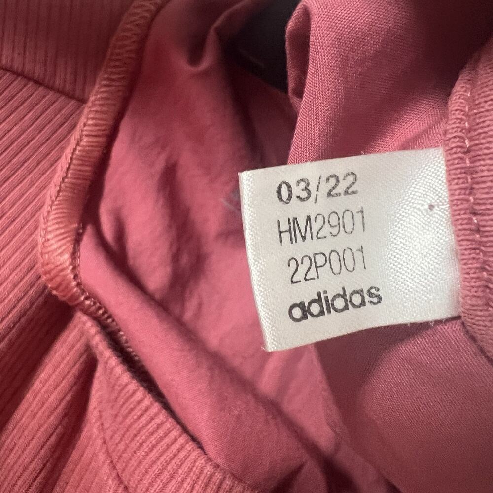 Adidas Women Rib Racerback Maxi Dress XL Modern Versatile Casual Fashion Pink - Picture 11 of 16